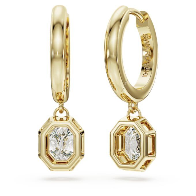 Octagon Drop Earrings Lab-Grown Diamonds 1.0 Ct Tw, Octagon Shape, 14K Yellow Gold Octagon Drop Earrings Lab-Grown Diamonds 1.0 Ct Tw, Octagon Shape, 14K Yellow Gold