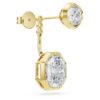 Octagon Earring Jackets Lab-Grown Diamonds 7.70 Ct Tw, Mixed Shapes, 18K Yellow Gold Octagon Earring Jackets Lab-Grown Diamonds 7.70 Ct Tw, Mixed Shapes, 18K Yellow Gold