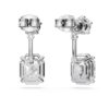 Octagon Earring Jackets Lab-Grown Diamonds 9.65 Ct Tw, Mixed Shapes, 18K White Gold