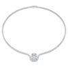 Octagon Necklace Lab-Grown Diamonds 12.86 Ct Tw, Octagon Shape, 18K White Gold Octagon Necklace Lab-Grown Diamonds 12.86 Ct Tw, Octagon Shape, 18K White Gold