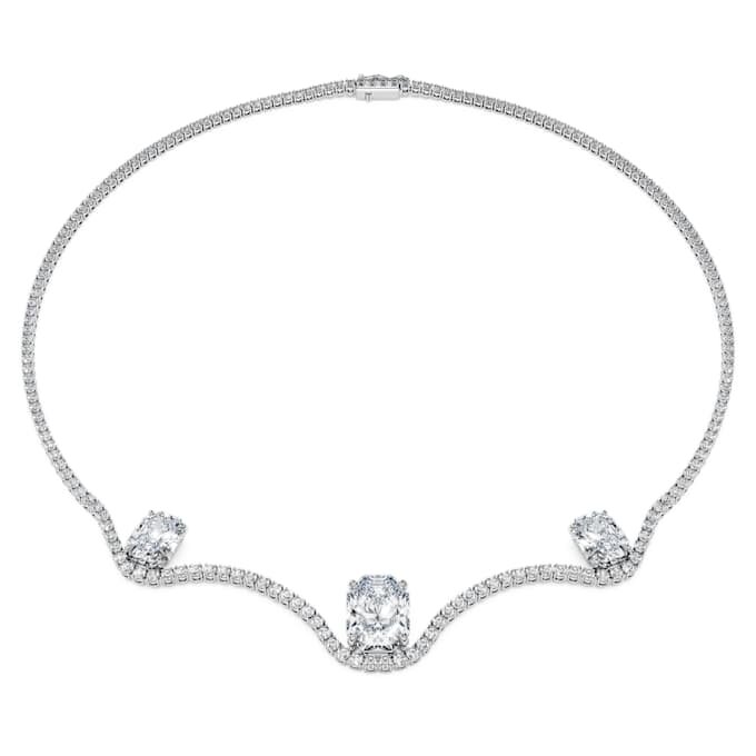 Octagon Necklace Lab-Grown Diamonds 19.90 Ct Tw, Octagon Shape, 18K White Gold Octagon Necklace Lab-Grown Diamonds 19.90 Ct Tw, Octagon Shape, 18K White Gold