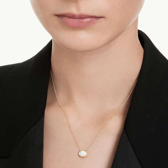 Octagon Pendant Lab-Grown Diamonds 1.0 Ct Tw, Octagon Shape, 14K Yellow Gold Octagon Pendant Lab-Grown Diamonds 1.0 Ct Tw, Octagon Shape, 14K Yellow Gold