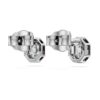 Octagon Stud Earrings Lab-Grown Diamonds 1.0 Ct Tw, Octagon Shape, 14K White Gold Octagon Stud Earrings Lab-Grown Diamonds 1.0 Ct Tw, Octagon Shape, 14K White Gold