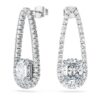 Octagon Tennis Earrings Lab-Grown Diamonds 7.95 Ct Tw, Mixed Shapes, 18K White Gold Octagon Tennis Earrings Lab-Grown Diamonds 7.95 Ct Tw, Mixed Shapes, 18K White Gold