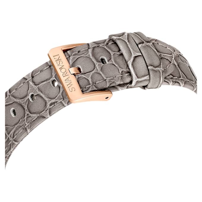 Octea Chrono Watch Swiss Made, Leather Strap, Gray, Rose Gold-Tone Finish Octea Chrono Watch Swiss Made, Leather Strap, Gray, Rose Gold-Tone Finish