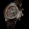 Octea Chrono Watch Swiss Made, Leather Strap, Gray, Rose Gold-Tone Finish Octea Chrono Watch Swiss Made, Leather Strap, Gray, Rose Gold-Tone Finish