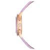 Octea Chrono Watch Swiss Made, Leather Strap, Purple, Rose Gold-Tone Finish