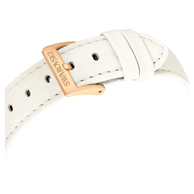Octea Chrono Watch Swiss Made, Leather Strap, White, Rose Gold-Tone Finish Octea Chrono Watch Swiss Made, Leather Strap, White, Rose Gold-Tone Finish