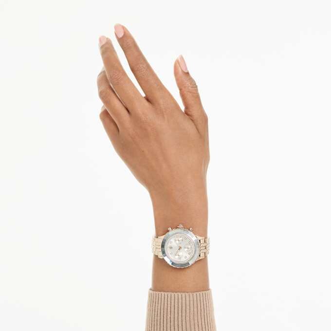Octea Chrono Watch Swiss Made, Metal Bracelet, Gold Tone, Champagne Gold-Tone Finish Octea Chrono Watch Swiss Made, Metal Bracelet, Gold Tone, Champagne Gold-Tone Finish