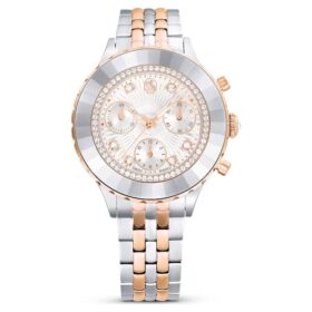 Octea Chrono Watch Swiss Made, Metal Bracelet, Rose Gold Tone, Mixed Metal Finish Octea Chrono Watch Swiss Made, Metal Bracelet, Rose Gold Tone, Mixed Metal Finish