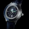Octea Moon Watch Swiss Made, Moon, Leather Strap, Blue, Stainless Steel Octea Moon Watch Swiss Made, Moon, Leather Strap, Blue, Stainless Steel