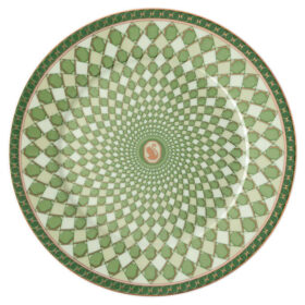 Signum Bread Plate Porcelain, Green Signum Bread Plate Porcelain, Green
