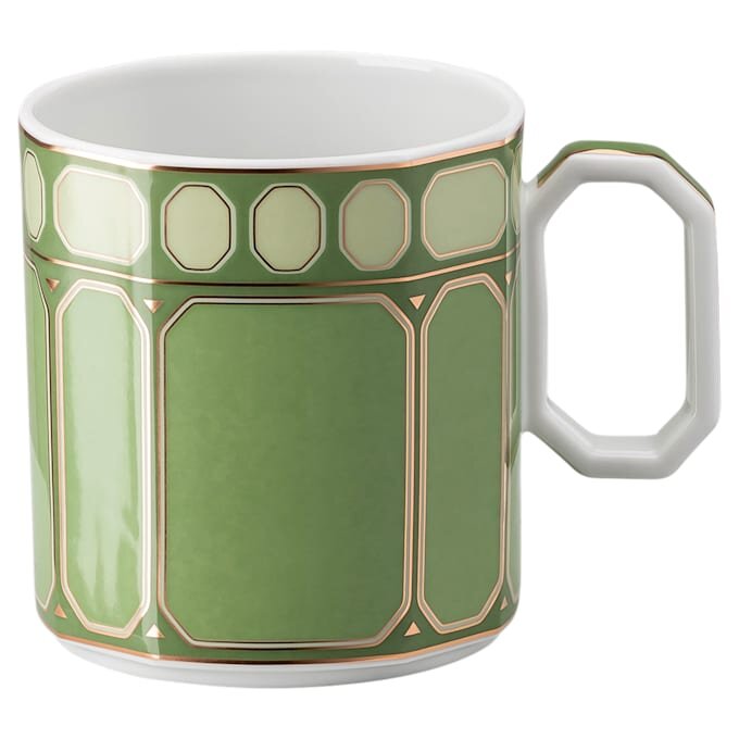 Signum Coffee Cup with Saucer Porcelain, Green Signum Coffee Cup with Saucer Porcelain, Green