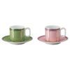 Signum Espresso Set Porcelain, Multicolored Signum Espresso Set Porcelain, Multicolored