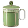 Signum Mug with Lid Porcelain, Green Signum Mug with Lid Porcelain, Green