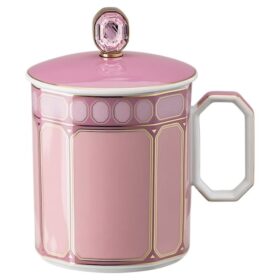Signum Mug with Lid Porcelain, Pink
