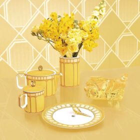 Signum Dinner Plate Porcelain, Yellow