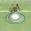 Signum Service Plate Porcelain, Large, Green Signum Service Plate Porcelain, Large, Green