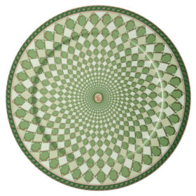 Signum Service Plate Porcelain, Large, Green