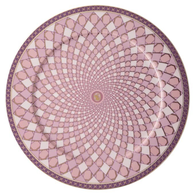 Signum Service Plate Porcelain, Large, Pink Signum Service Plate Porcelain, Large, Pink