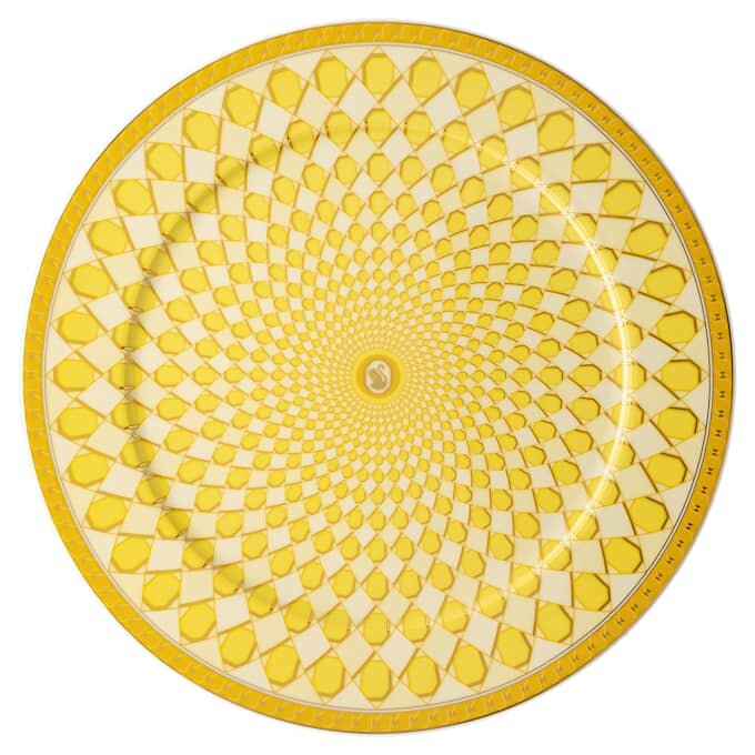 Signum Service Plate Porcelain, Large, Yellow Signum Service Plate Porcelain, Large, Yellow