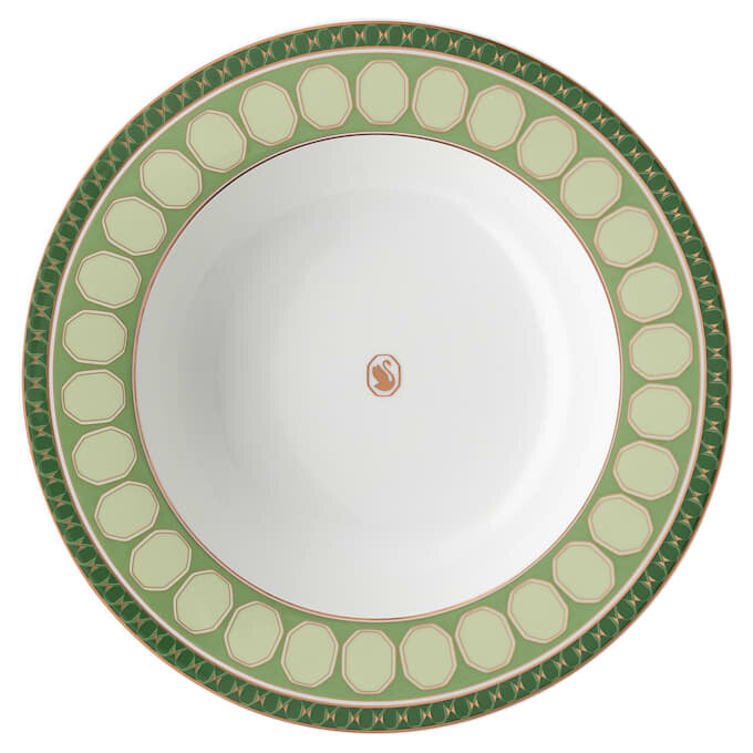 Signum Soup Plate Porcelain, Green Signum Soup Plate Porcelain, Green