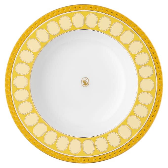 Signum Soup Plate Porcelain, Yellow Signum Soup Plate Porcelain, Yellow