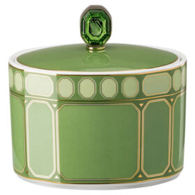 Signum Sugar Bowl Porcelain, Green