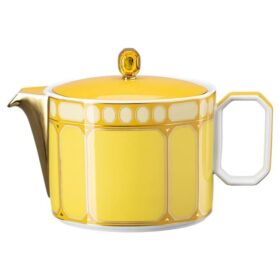 Signum Teapot Porcelain, Small, Yellow