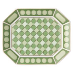 Signum Tray Porcelain, Small, Green