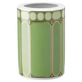 Signum Vase Porcelain, Medium, Green