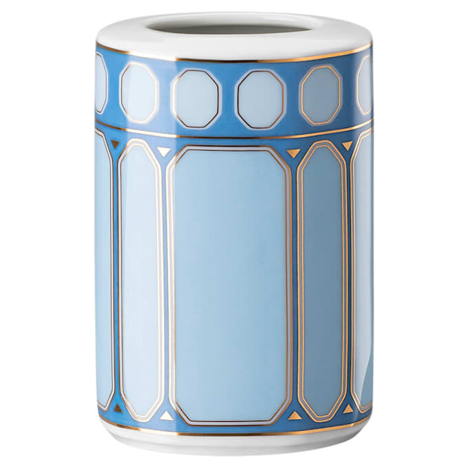 Signum Vase Porcelain, Small, Blue Signum Vase Porcelain, Small, Blue