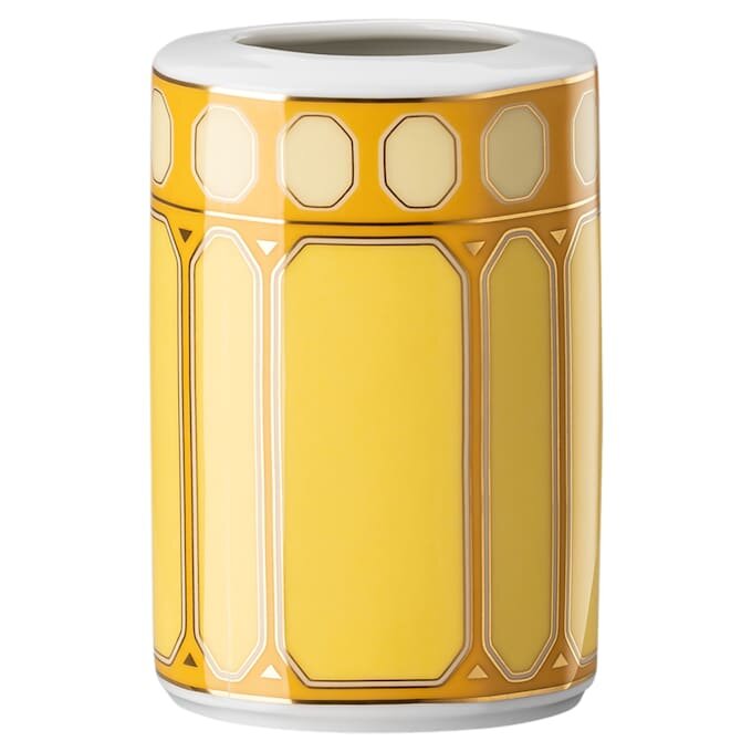 Signum Vase Porcelain, Small, Yellow Signum Vase Porcelain, Small, Yellow