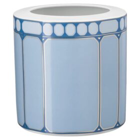Signum Vase Porcelain, Wide, Blue