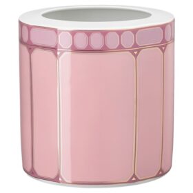 Signum Vase Porcelain, Wide, Pink
