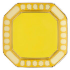 Signum Vide Poche Porcelain, Yellow