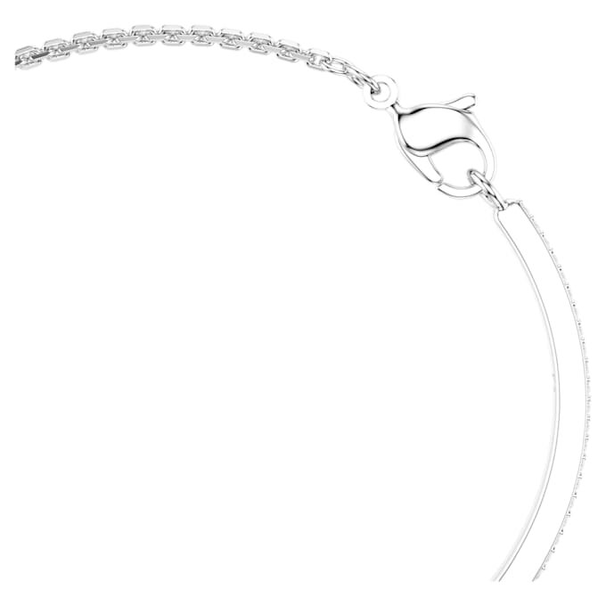 Snake Bracelet Mixed Cuts, Year of the Snake, White, Rhodium Plated Snake Bracelet Mixed Cuts, Year of the Snake, White, Rhodium Plated
