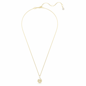 Snake Pendant Crystal Pearl, Mixed Cuts, Year of the Snake, White, Gold-Tone Plated Snake Pendant Crystal Pearl, Mixed Cuts, Year of the Snake, White, Gold-Tone Plated