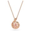 Snake Pendant Mixed Cuts, Year of the Snake, Red, Rose Gold-Tone Plated Snake Pendant Mixed Cuts, Year of the Snake, Red, Rose Gold-Tone Plated