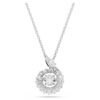 Snake Pendant Mixed Cuts, Year of the Snake, White, Rhodium Plated Snake Pendant Mixed Cuts, Year of the Snake, White, Rhodium Plated