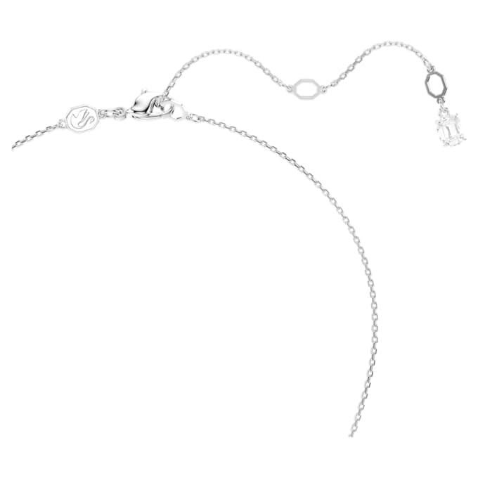 Snake Pendant Mixed Cuts, Year of the Snake, White, Rhodium Plated Snake Pendant Mixed Cuts, Year of the Snake, White, Rhodium Plated
