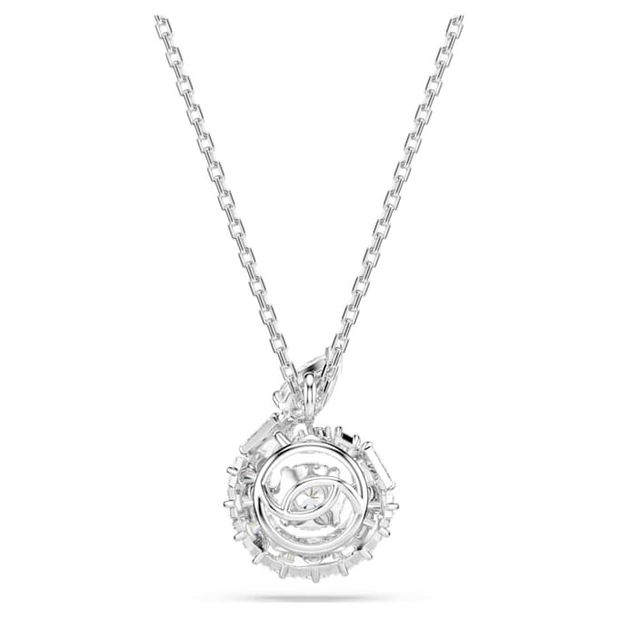 Snake Pendant Mixed Cuts, Year of the Snake, White, Rhodium Plated Snake Pendant Mixed Cuts, Year of the Snake, White, Rhodium Plated