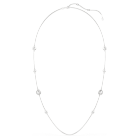 Snake Strandage Crystal Pearl, Mixed Cuts, Year of the Snake, White, Rhodium Plated Snake Strandage Crystal Pearl, Mixed Cuts, Year of the Snake, White, Rhodium Plated