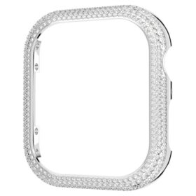 Sparkling Case for Apple Watch® Series 7, 41 Mm, Silver Tone