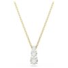 Stilla Attract Pendant Round Cut, White, Gold-Tone Plated Stilla Attract Pendant Round Cut, White, Gold-Tone Plated