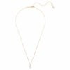Stilla Attract Pendant Round Cut, White, Gold-Tone Plated Stilla Attract Pendant Round Cut, White, Gold-Tone Plated
