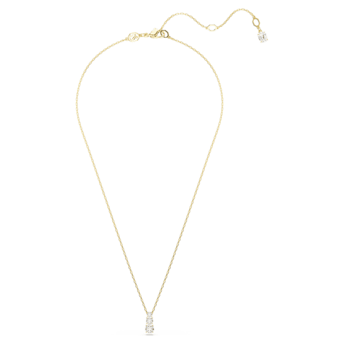 Stilla Attract Pendant Round Cut, White, Gold-Tone Plated Stilla Attract Pendant Round Cut, White, Gold-Tone Plated