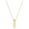 Stilla Attract Pendant Round Cut, White, Gold-Tone Plated Stilla Attract Pendant Round Cut, White, Gold-Tone Plated