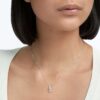 Stilla Attract Pendant Round Cut, White, Rhodium Plated Stilla Attract Pendant Round Cut, White, Rhodium Plated