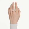 Stilla Attract Ring Round Cut, White, Silver-Tone Finish Stilla Attract Ring Round Cut, White, Silver-Tone Finish